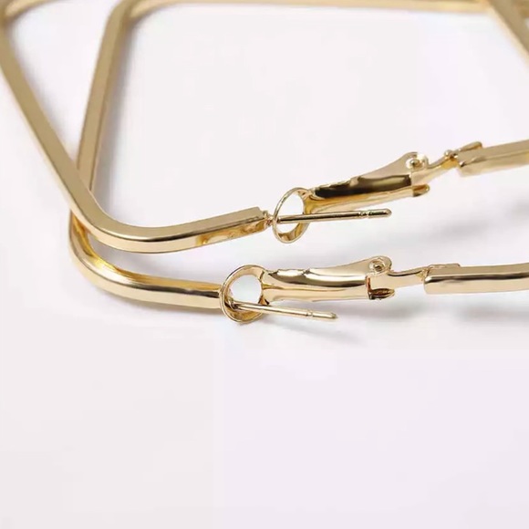 Gold Simple Diverse Hoops Set - Picture 7 of 9